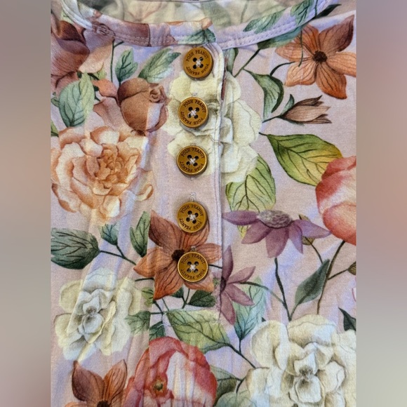 Bamboo Toddler 2T Lot of 4 Posh Peanut Ruffled Pajama Bums & Roses Romper Dress - Picture 3 of 14